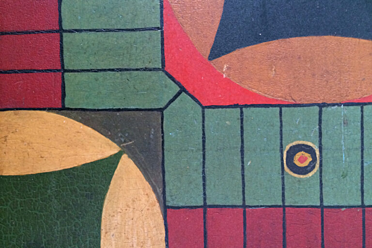 folk art parcheesi board