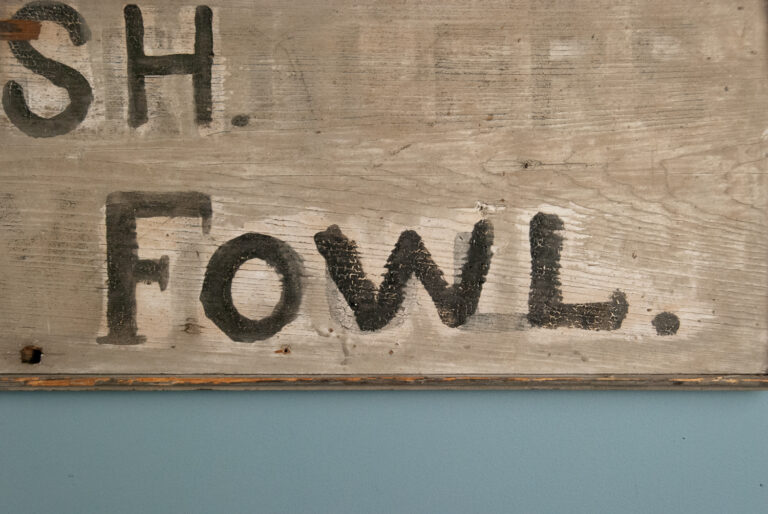 “Fresh Dressed Fowl” Painted Poultry Farm Sign