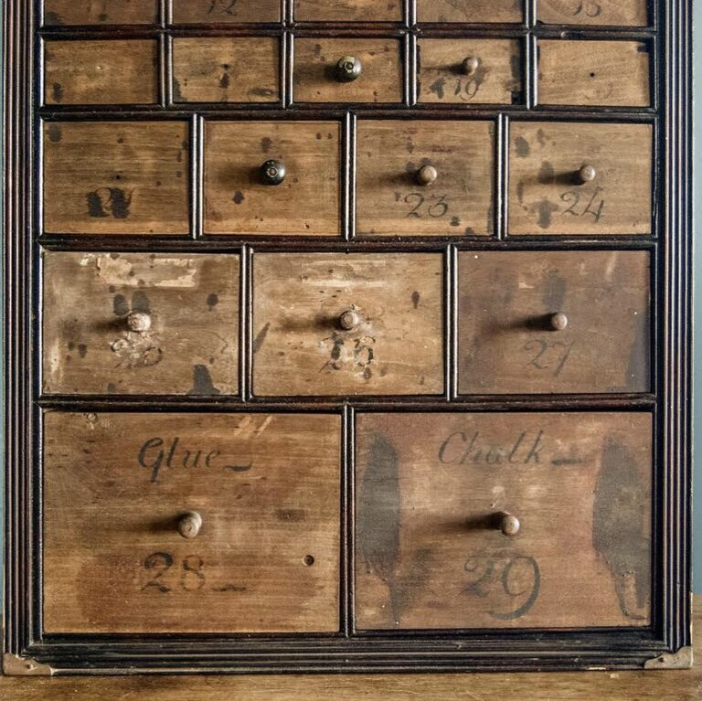 Antique Artist’s Pigment Chest