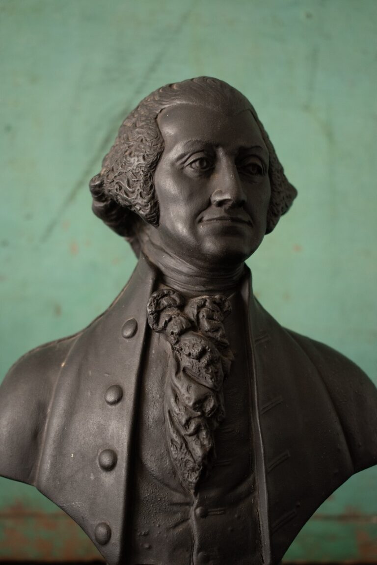 Black basaltware bust of George Washington by Enoch Wood, 1818