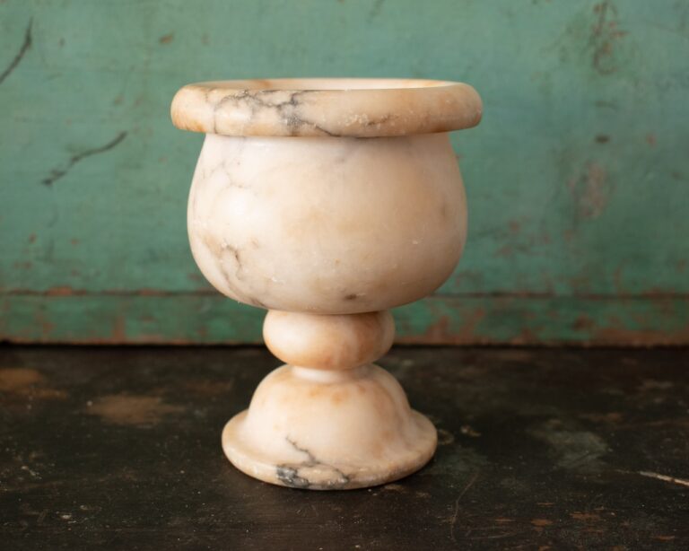 miniature alabaster compote