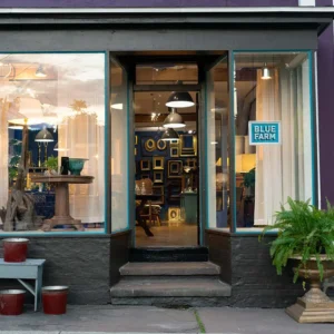 Blue Farm Antiques store front