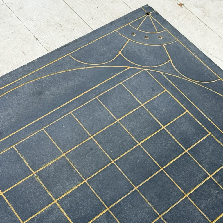 Detail: Victorian Slate Game board