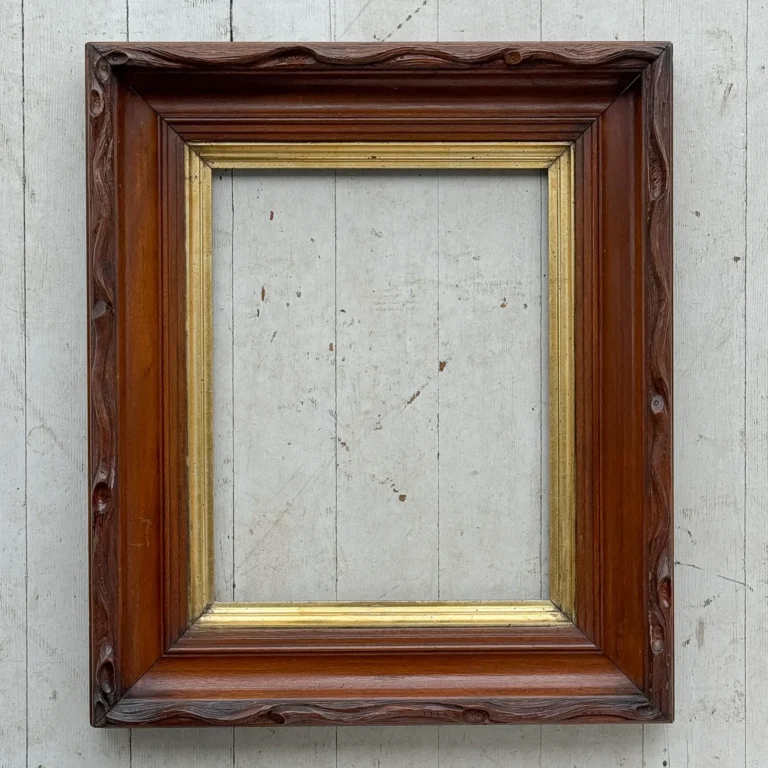 carved walnut picture frame