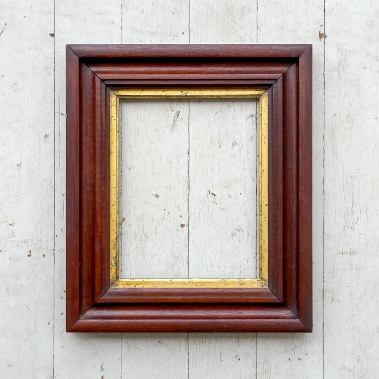 walnut picture frame gilt liner